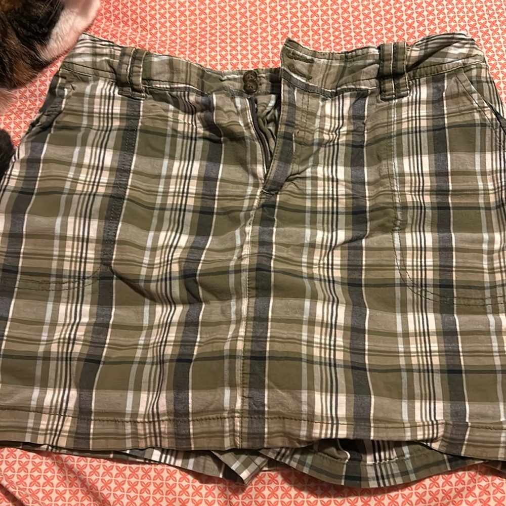 Green Plaid Shorts